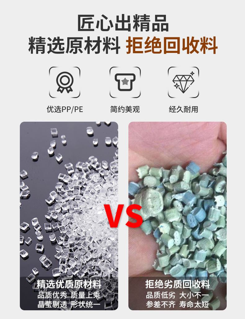 PP塑料广口瓶化妆品包材 500g面膜膏霜瓶身体磨砂膏泥膜罐面霜瓶